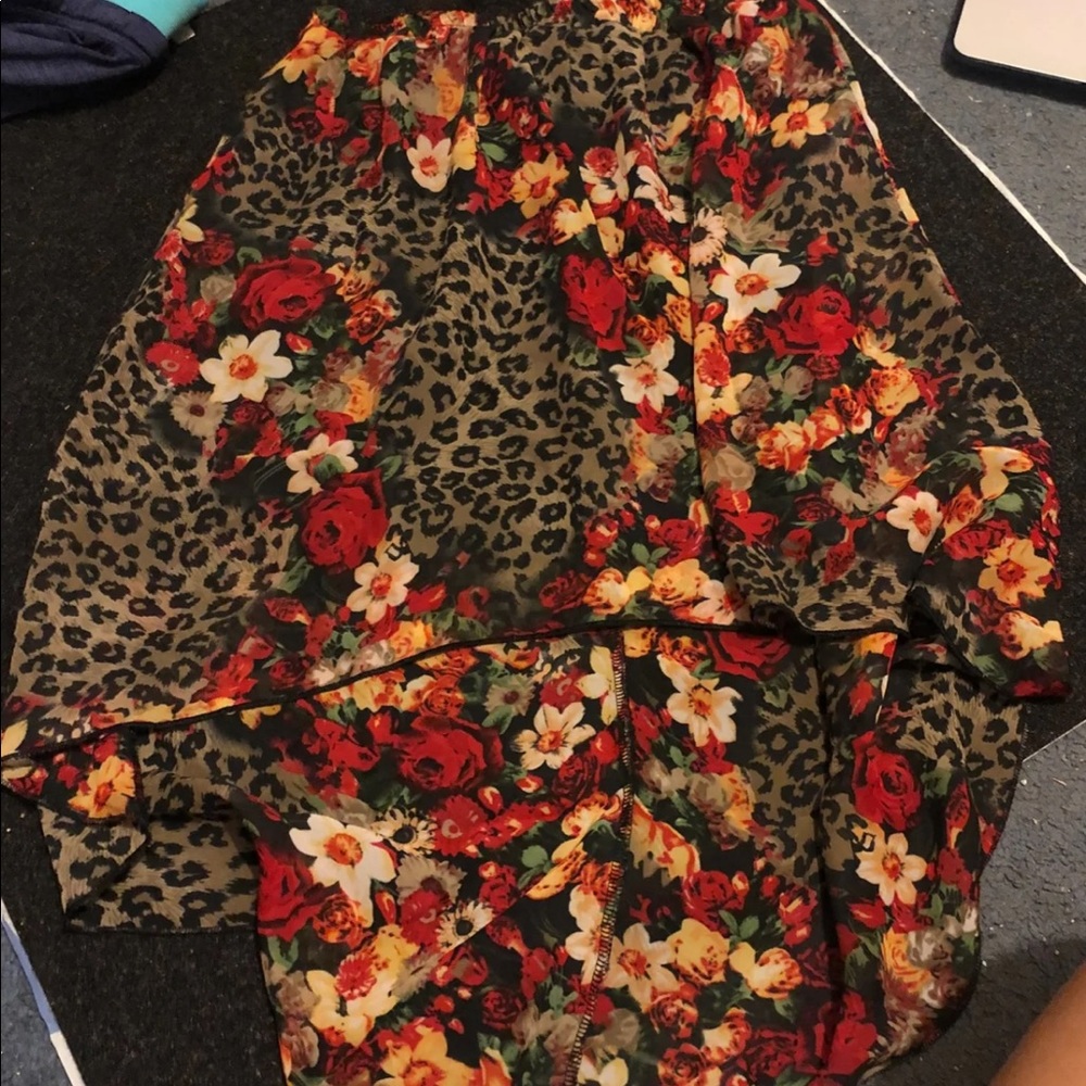 Hi-low skirt